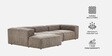 Elegant Edge 3 Seater Boucle RHS In Dark Grey Color