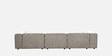 Elegant Edge 3 Seater Boucle RHS L Shaped Sofa In Grey Color