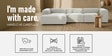 Elegant Edge 3 Seater Boucle RHS L Shaped Sofa In White Color