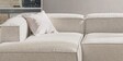 Elegant Edge 3 Seater Boucle RHS L Shaped Sofa In White Color