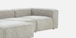 Elegant Edge 3 Seater Boucle RHS L Shaped Sofa In White Color