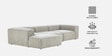 Elegant Edge 3 Seater Boucle RHS L Shaped Sofa In White Color