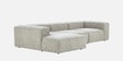 Elegant Edge 3 Seater Boucle RHS L Shaped Sofa In White Color