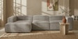 Elegant Edge 3 Seater RHS Sofa In Grey Color
