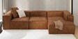 Elegant Edge 3 Seater Faux Leather LHS L Shaped Sofa