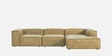 Elegant Edge 3 Seater Faux Leather LHS L Shaped Sofa