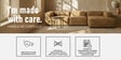 Elegant Edge 3 Seater Faux Leather LHS L Shaped Sofa