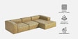 Elegant Edge 3 Seater Faux Leather LHS L Shaped Sofa