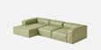 Elegant Edge 3 Seater RHS Sofa In Green Color