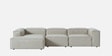 Elegant Edge 3 Seater RHS Sofa In Dark Grey Color