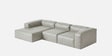 Elegant Edge 3 Seater RHS Sofa In Dark Grey Color