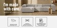 Elegant Edge 3 Seater RHS Sofa In Grey Color