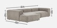 Elegant Edge 3 Seater RHS Sofa In Grey Color