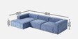 Elegant Edge 3 Seater RHS Sofa In Navy Blue Color