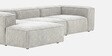 Elegant Edge 3 Seater RHS L Shaped Sofa In Mouse Grey Color