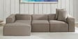 Elegant Edge 3 Seater RHS L Shaped Sofa In Mouse Grey Color