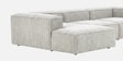 Elegant Edge 3 Seater RHS L Shaped Sofa In Mouse Grey Color