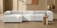 Elegant Edge 3 Seater RHS L Shaped Sofa In Mouse Grey Color