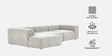 Elegant Edge 3 Seater RHS L Shaped Sofa In Mouse Grey Color