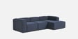 Elegant Edge 3 Seater RHS L Shaped Sofa In Navy Blue Color