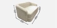 Elegant Ensemble Boucle 2 Seater Sofa In Beige Colour