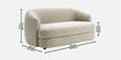 Elegant Ensemble Boucle 2 Seater Sofa In Beige Colour