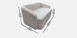 Elegant Ensemble Boucle 2 Seater Sofa In Cream Colour