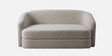 Elegant Ensemble Boucle 2 Seater Sofa In Grey Colour