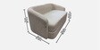 Elegant Ensemble Boucle 2 Seater Sofa In Grey Colour