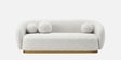 Elegant Ensemble Boucle 3 Seater In White Colour