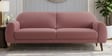Elegant Velvet Fabric 3 Seater Sofa In Onion Pink Color