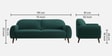 Elegant Velvet Fabric 3 Seater Sofa In Teal Green Color