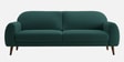 Elegant Velvet Fabric 3 Seater Sofa In Teal Green Color