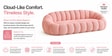 Elegant Velvet Upholstered Couch 3+2+1 Seater Sofa Set In Pink Colour Elegant Velvet Upholstered Couch 3+2+1 Seater Sofa Set In Pink Colour
