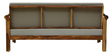 Elegante Solid Wood 3 Seater Sofa in Rustic Teak Finish