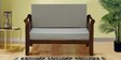 Elegante Solid Wood 2 Seater Sofa in Provincial Teak Finish