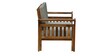 Elegante Solid Wood 2 Seater Sofa in Rustic Teak Finish