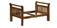 Elegante Solid Wood 2 Seater Sofa in Rustic Teak Finish