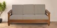 Elena Solid Wood 3 Seater Sofa in Wenge Colour
