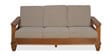 Elena Solid Wood 3 Seater Sofa in Wenge Colour