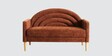 Elham 2 Seater Sofa In Dark Brown Colour