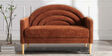Elham 2 Seater Sofa In Dark Brown Colour