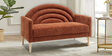 Elham 2 Seater Sofa In Dark Brown Colour
