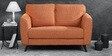 Elina Fabric 2 Seater Sofa In Rust Colour