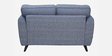 Elina Fabric 2 Seater Sofa In Blue Colour