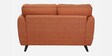 Elina Fabric 2 Seater Sofa In Rust Colour
