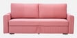 Elina Velvet Fabric Sofa Cum Bed in Blush Pink Colour With Storage