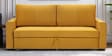 Elina Velvet Fabric Sofa Cum Bed in Mustard Yellow Colour With Storage