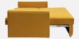Elina Velvet Fabric Sofa Cum Bed in Mustard Yellow Colour With Storage