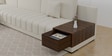 Elite  Vevet RHS Sectional  Sofa in Ivory Colour